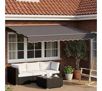 vidaXL Store électrique rétractable, anthracite, 3 x 2,5 m
