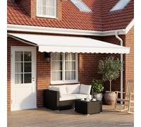 vidaXL Store électrique rétractable blanc 4,5 × 3 m