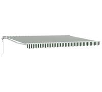 vidaXL Store électrique rétractable vert et blanc 4 x 3 m