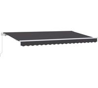 vidaXL, store enroulable anthracite, 350 x 200 cm, tissu