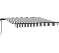 vidaXL, store enroulable anthracite, 350 x 200 cm, tissu