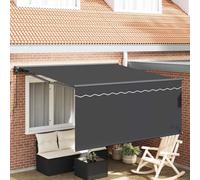 vidaXL, store enroulable anthracite, 350 x 250 cm