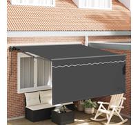 vidaXL, store enroulable anthracite, 350 x 250 cm
