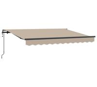 vidaXL, store enroulable beige, 350 x 200 cm, tissu