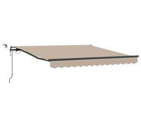 vidaXL, store enroulable beige, 350 x 250 cm, polyester
