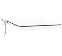 vidaXL, store enroulable blanc, 300 x 250 cm, polyester