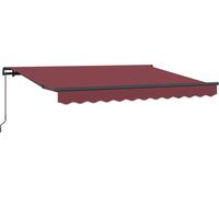 vidaXL Store rétractable rouge bordeaux 250 x 200 cm en tissu