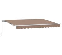 vidaXL, store enroulable de couleur taupe, 600 x 300 cm, en polyester et aluminium
