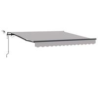 vidaXL, store enroulable gris clair, 300 x 250 cm, polyester
