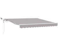 vidaXL, store enroulable gris clair, 300 x 250 cm, polyester