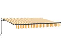 vidaXL, store enroulable jaune, 250 x 200 cm, tissu