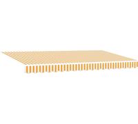 vidaXL, store enroulable jaune, 400 x 200 cm, tissu