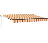 vidaXL Store rétractable jaune et orange 250 x 200 cm en tissu