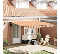 vidaXL, store enroulable jaune et orange, 400 x 350 cm