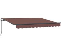 vidaXL, store enroulable marron, 350 x 200 cm, tissu