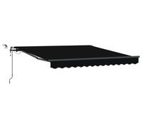 vidaXL, store enroulable, noir, 300 x 250 cm, polyester