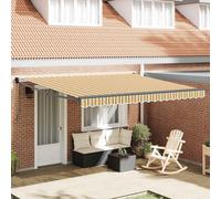 vidaXL, store enroulable rétractable, multicolore, 400 x 300 cm