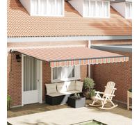 vidaXL, store enroulable rétractable, multicolore, 400 x 300 cm