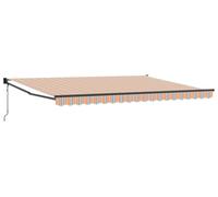 vidaXL, store enroulable rétractable, multicolore, 450 x 300 cm