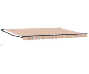 vidaXL, store enroulable rétractable, multicolore, 450 x 300 cm