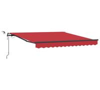 vidaXL, store enroulable rouge, 300 x 250 cm, polyester