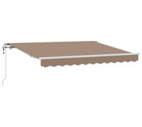 vidaXL, store enrouleur, couleur taupe, tissu, 4 x 2 mètres