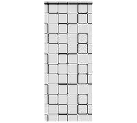 vidaXL Store enrouleur de douche - Cassette - 86 cm - Carré