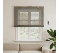 vidaXL Store enrouleur Bambou Gris 120 x 160 cm – Contrôle de lumière