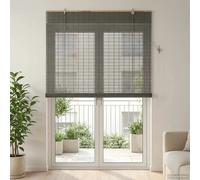 vidaXL Store Enrouleur Gris 160 x 220 cm Bambou