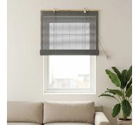 vidaXL Store enrouleur Gris 60 x 160 cm Bambou