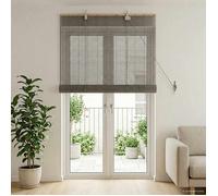 vidaXL Store enrouleur Gris 80 x 220 cm Bambou