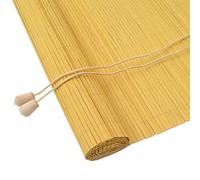 vidaXL Store Enrouleur Jaune 120 x 160 cm Bambou, Store Enrouleur rectangulaire Moderne, résistant aux UV, décor Facile à Installer pour fenêtres en Bambou
