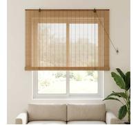 vidaXL Store enrouleur Marron 130 x 160 cm Bambou 42039708
