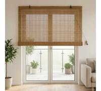 vidaXL Store enrouleur Marron 130 x 220 cm Bambou