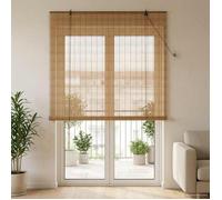 vidaXL Store enrouleur Marron 130 x 220 cm Bambou