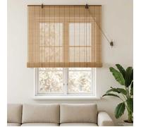 vidaXL Store enrouleur Marron 90 x 160 cm Bambou 42039704