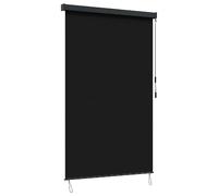 vidaXL Store enrouleur Noir 160 x 250 cm Tissu et Aluminium
