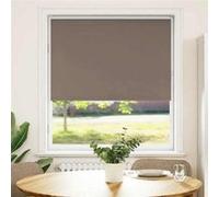 vidaXL Store Enrouleur occultant café 90x130cm Largeur du Tissu 85,7cm, Store de Jour et de Nuit, Store de Cuisine, Store Enrouleur occultant