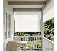 vidaXL Store enrouleur Protection UV Blanc 200 x 140 cm Polyester 42041240