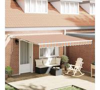 vidaXL, store enrouleur rétractable, multicolore, 400 x 350 cm, polyester