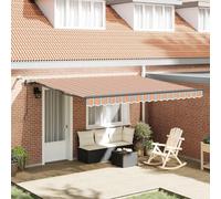 vidaXL, store enrouleur rétractable, multicolore, 400 x 350 cm, polyester