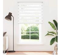 vidaXL Store Enrouleur Tamisant 120,9x230 cm Blanc Fenêtre Chambre à Coucher 240218