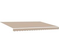 vidaXL Store extensible beige 450 x 350 cm en polyester et aluminium