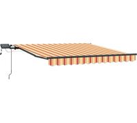 vidaXL Store extensible jaune et orange 300 x 250 cm