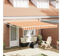 vidaXL Store extensible jaune et orange 400 x 300 cm