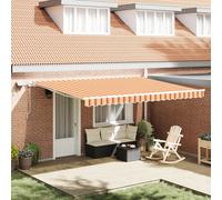 vidaXL Store extensible jaune et orange 450 x 350 cm