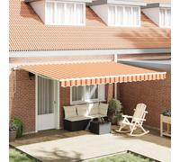 vidaXL Store extensible jaune et orange 450 x 350 x 165 cm