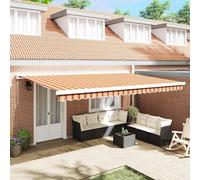 vidaXL Store extensible jaune et orange 500 x 300 cm