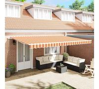 vidaXL Store extensible 3331243 Jaune et orange 500 x 300 x 165 cm
