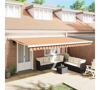 vidaXL Store extensible jaune et orange 500 x 300 x 165 cm